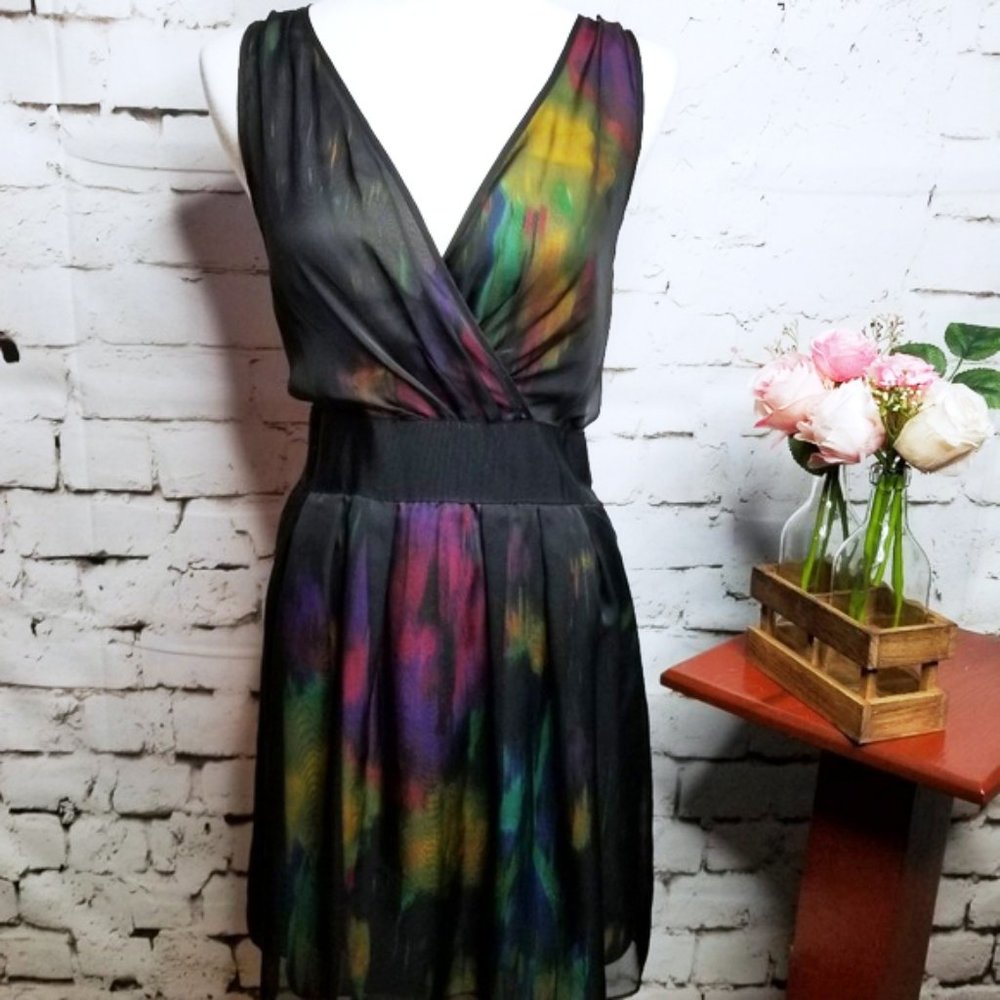 UO Pins & Needles Watercolor Dress - Sz 4 / Small